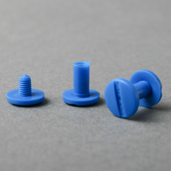 Plastic binding screws Dark Blue 50 pcs - Click Image to Close